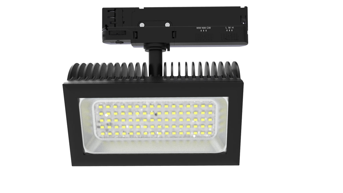 DOTLUX LED-Tracklight FLEXAtrack max.32W POWERselect & COLORselect 100° schwarz