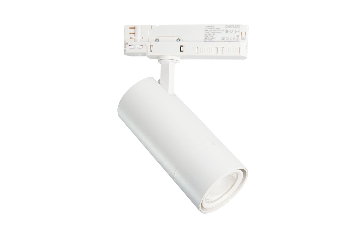 DOTLUX LED-Tracklight ZOOMtrack max.33W POWERselect & COLORselect weiss