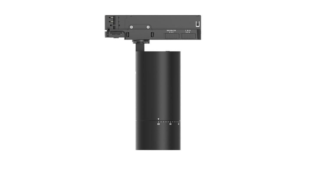 DOTLUX LED-Tracklight ZOOMtrack max.33W POWERselect & COLORselect schwarz