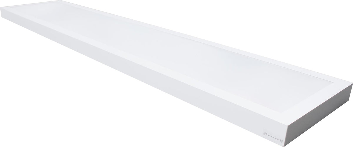 DOTLUX LED-Aufbauleuchte PANELbig-ugr 325x1525mm max. 40W COLORselect POWERselect mit 4poligem Stecker für HCL inkl. Netzteil