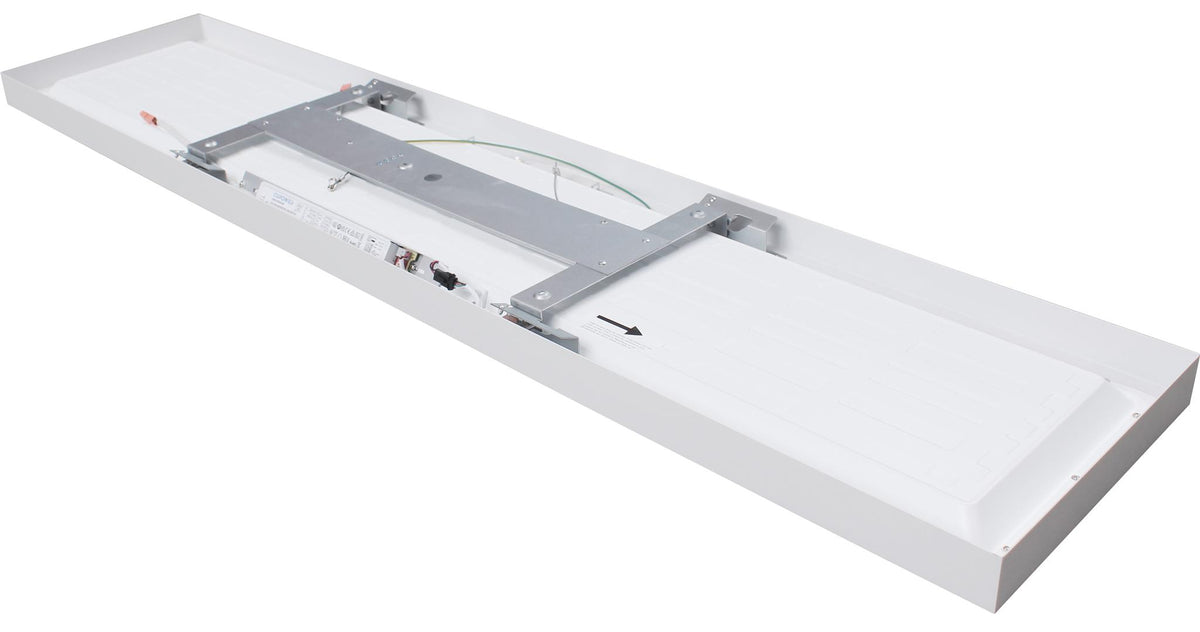 DOTLUX LED-Aufbauleuchte PANELbig-ugr 325x1525mm max. 40W COLORselect POWERselect mit 4poligem Stecker für HCL inkl. Netzteil