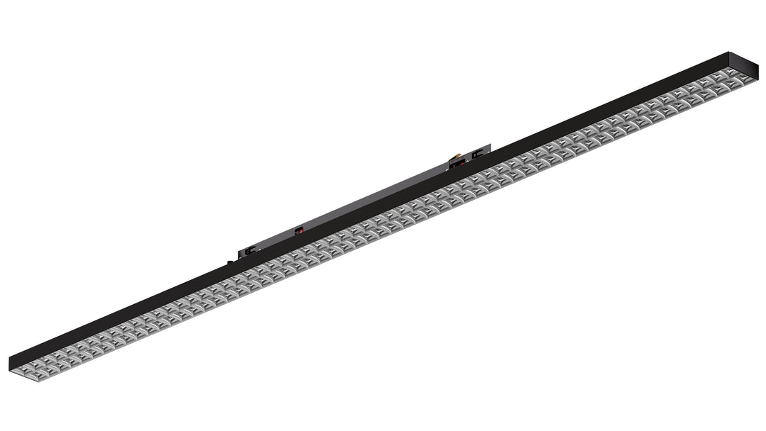 DOTLUX LED-Leuchteneinsatz LINEAtrack-ugr<19 1500mm 42-60W 3000K schwarz 80°