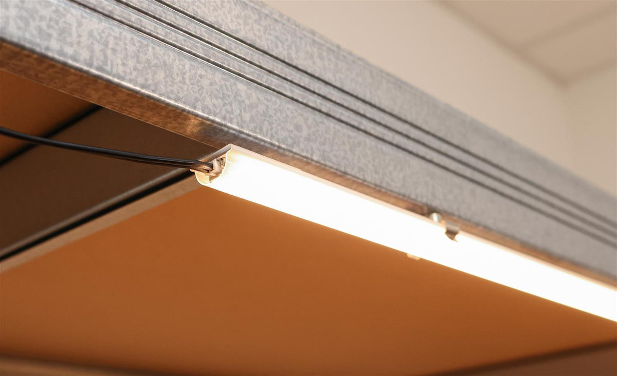 DOTLUX LED shelf light RETAILO 600mm 6W 24V 3000K incl. power supply Plug&amp;Play Set of 4 pieces