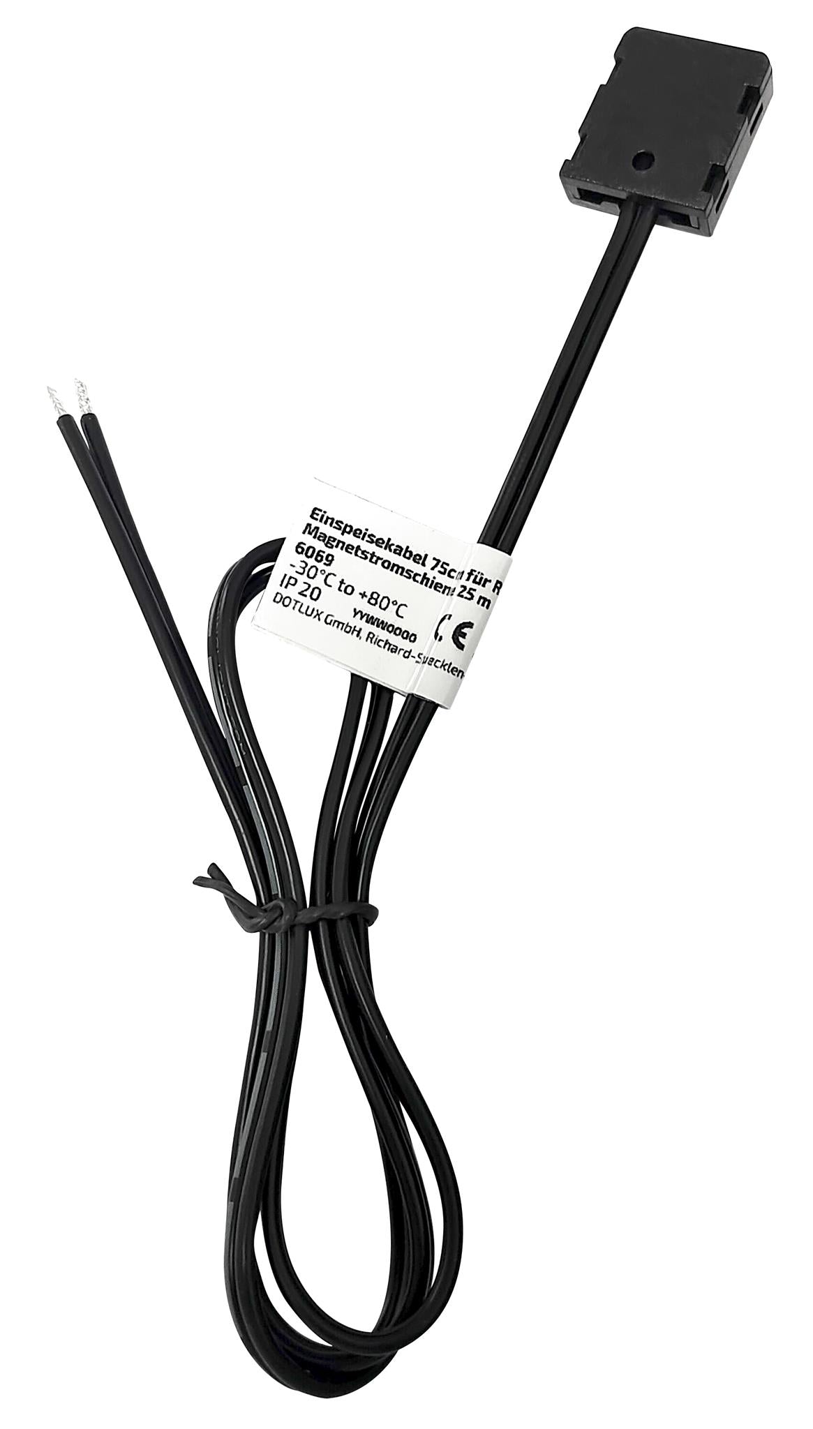 DOTLUX Einspeisekabel 75cm für RETAILO Magnetstromschiene 25mtr.