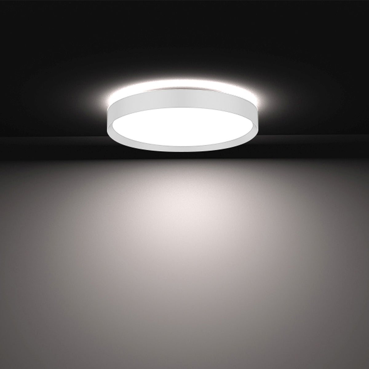 DOTLUX LED-Leuchte DISCugr Ø400mm 40W COLORselect und DALI weiß