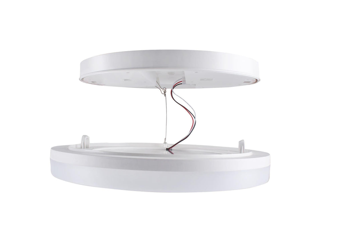 DOTLUX LED-Aufbauleuchte SURFACEeco Ø330x51mm max.30W 3000/4000/5700K COLORselect & POWERselect weiß