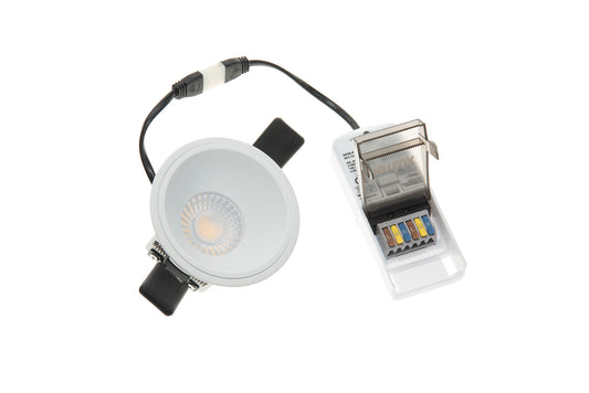 DOTLUX LED-Downlight MULTIsnap 6W 2700K/3000/4000K COLORselect Weiß