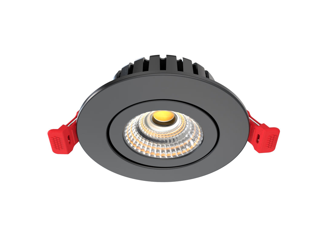 DOTLUX LED-Downlight HEATspin 7W 2700/3000/4000K Schwarz COLORselect inkl. Netzteil