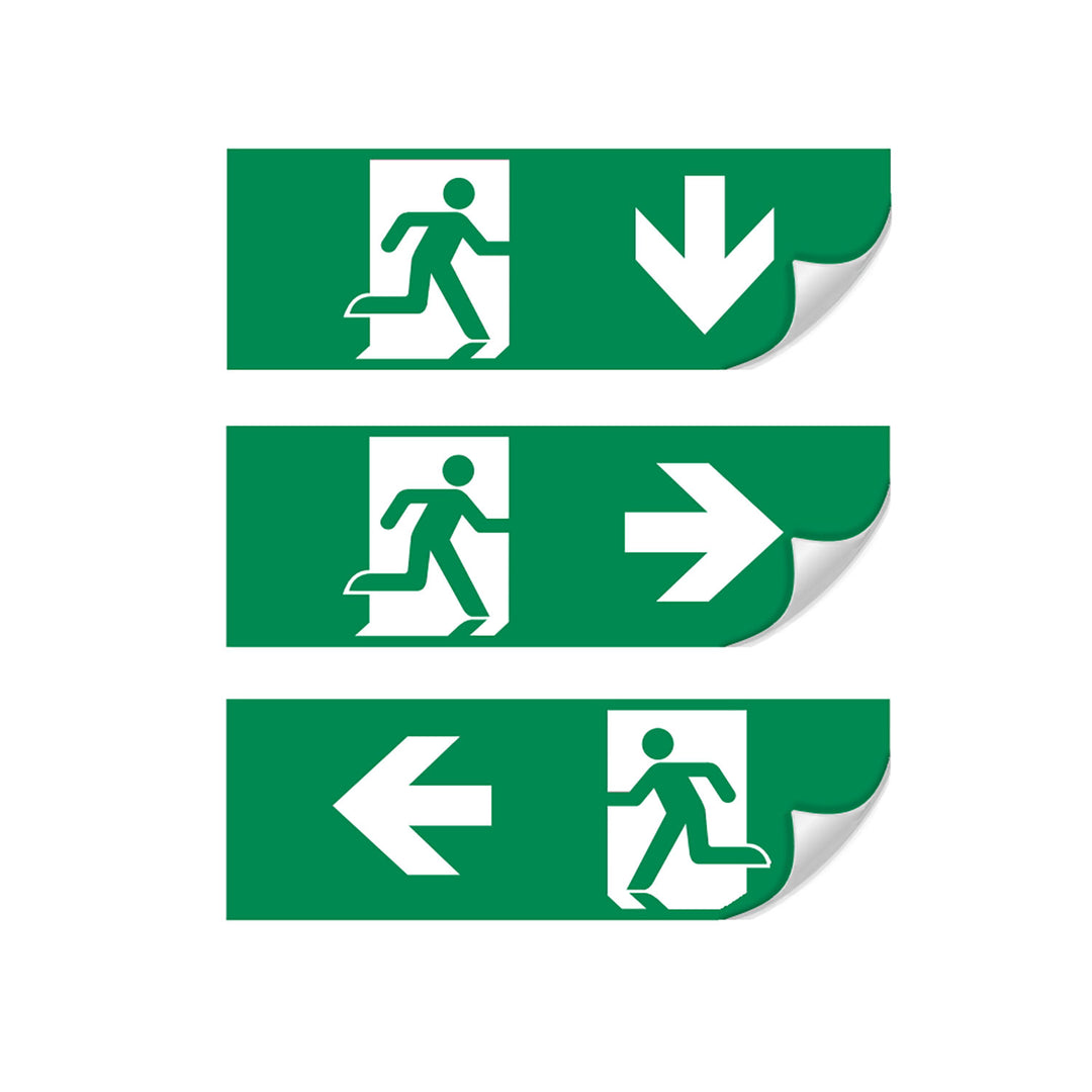 Vertikales Schild für LED Notlicht/Fluchtwegleuchte UNI4